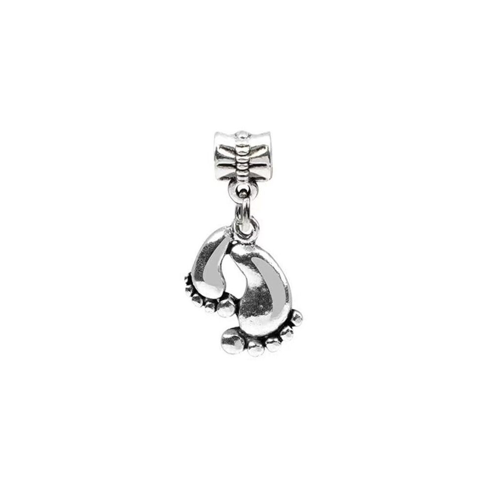 1058 20pcs Charms Footprints Alloy Pendants for DIY Craft Jewelry Earring